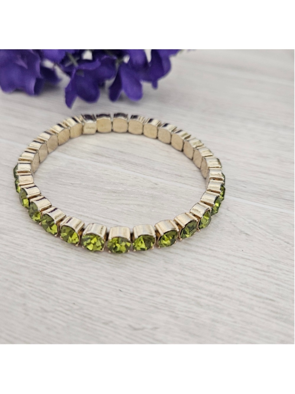 Vintage Monet Green Stretch Women's Bracelet